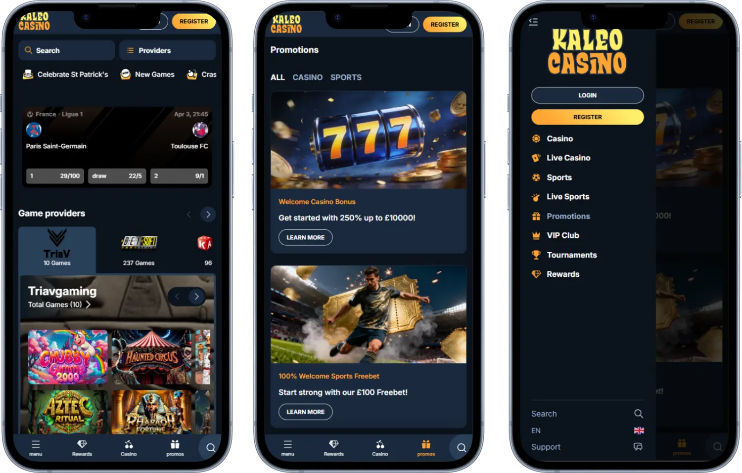 KaleoCasino UK on Mobile